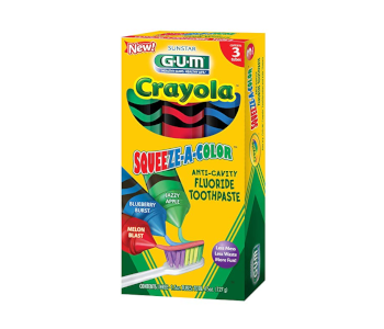 GUM Crayola Squeeze-A-Color Toothpaste