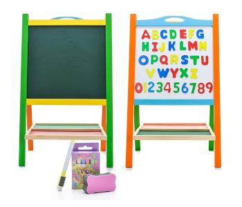 Elk & Bear Double-Sided Magnetic Whiteboard Painting Easel